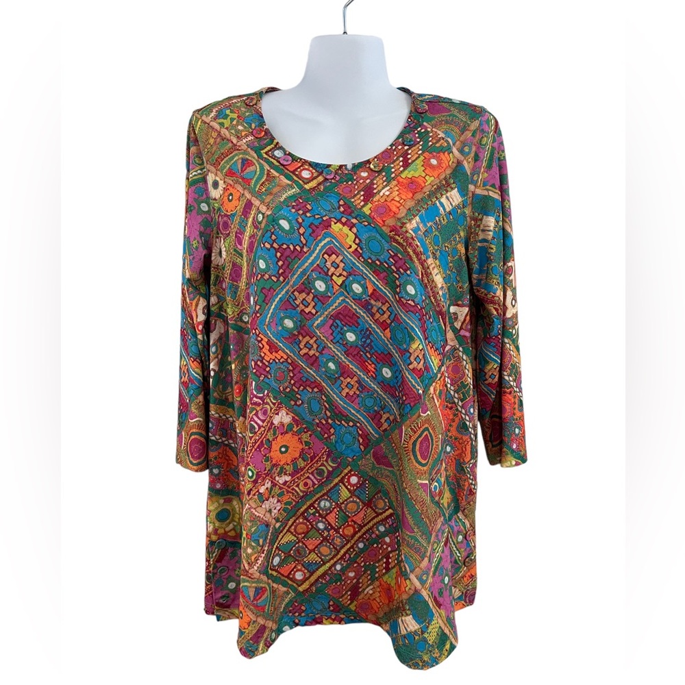 Multiples Colorful Tunic Size Medium
